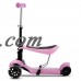 Kids 3 Wheel Mini Kick Scooter, 3-in-1 Toddler Scooters with Adjustable Handle T-Bar & Seat for Boys Girls (Age 3-10)   